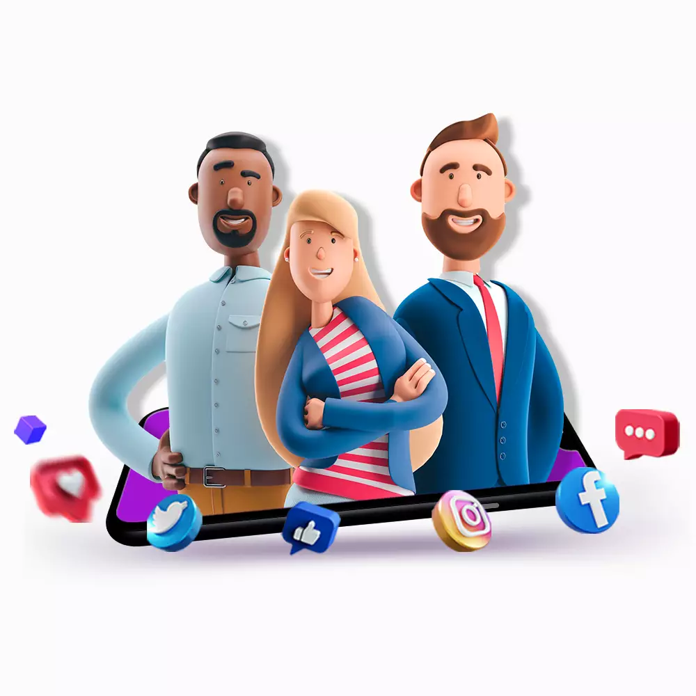 300 Personagens 3D, Pack Social Media