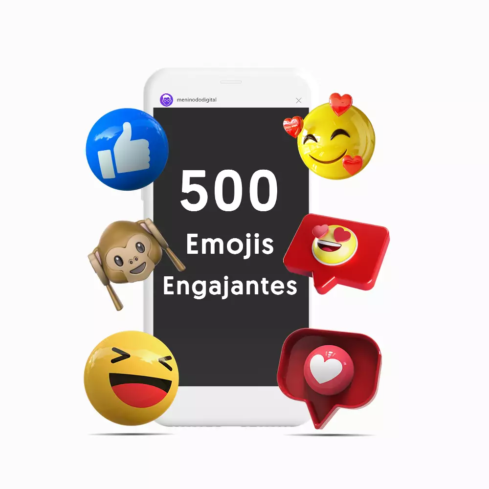 500 Emojis Engajantes do Pack Social Media