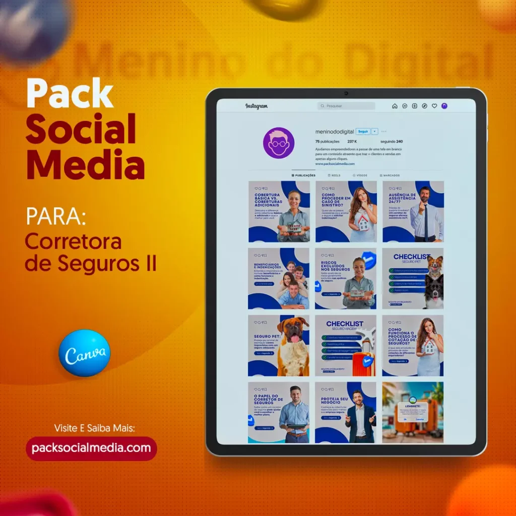 Pack Canva Corretores de Seguros