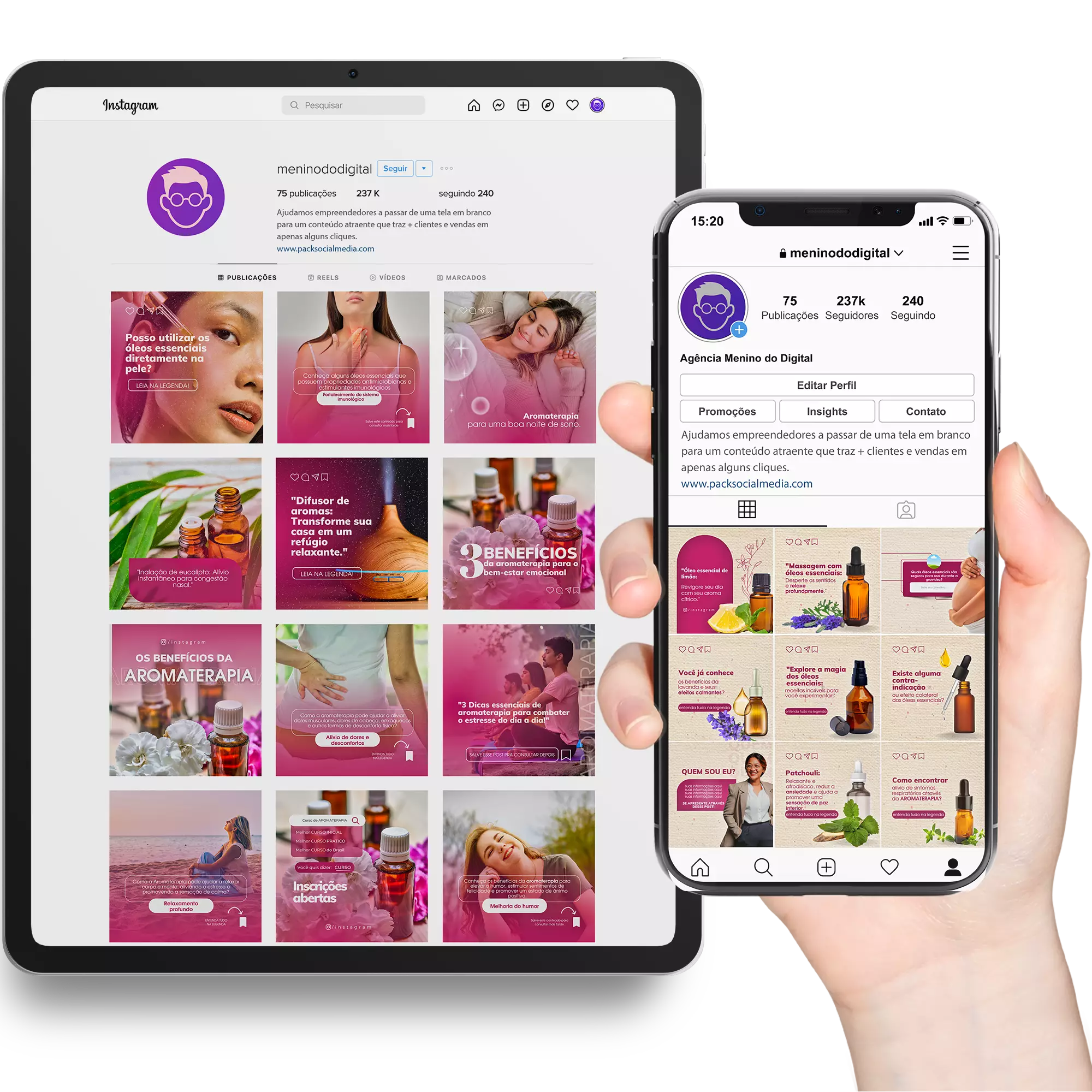 Pack Canva Aromaterapia